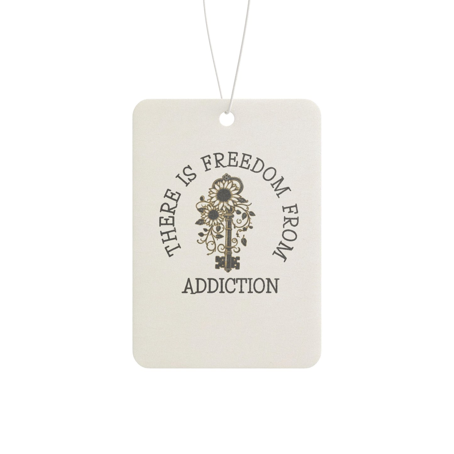 Inspirational Car Air Freshener - Freedom from Addiction, Gift for Recovery, Motivational Home Decor, Aromatherapy, Unique Gift Idea