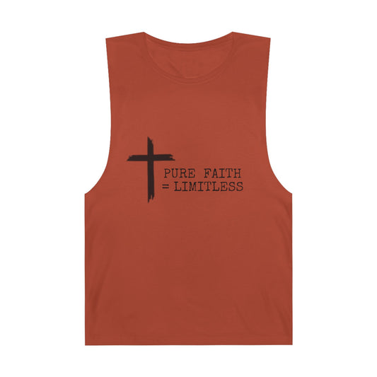 Faith-Inspired Unisex Tank Top | Pure Faith = Limitless, Inspirational Workout Wear, Christian Apparel, Summer Essentials, Faith-Based Gifts