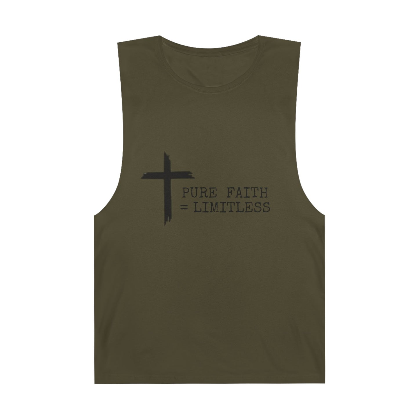 Faith-Inspired Unisex Tank Top | Pure Faith = Limitless, Inspirational Workout Wear, Christian Apparel, Summer Essentials, Faith-Based Gifts