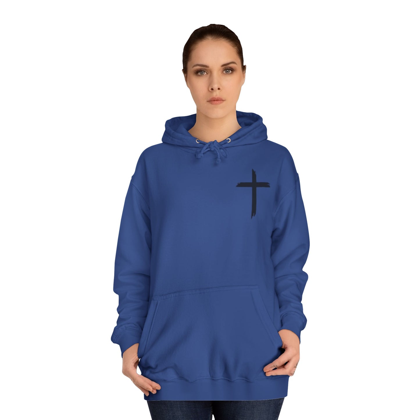 Faith-Inspired Unisex College Hoodie, Spiritual Comfort Wear, Perfect for Campus Life, Gift for Graduates, Cozy Faith Apparel