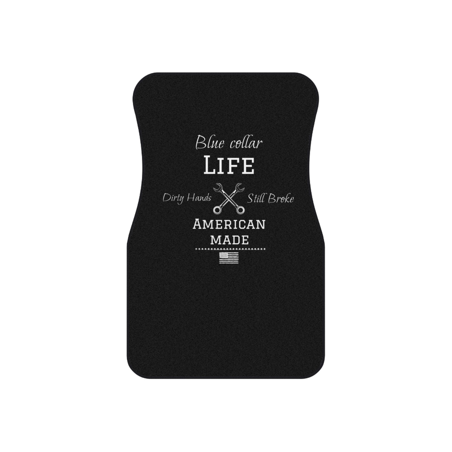 Blue Collar Life Car Mats - Set of 4, Durable Auto Accessories, Gift for Tradespeople, Car Interior Decor, Made in America