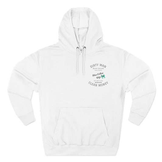 Blue Collar Fleece Hoodie, Cozy Sweatshirt for Tradespeople, Perfect Gift for Construction Workers, Family Gatherings, Casual Wear