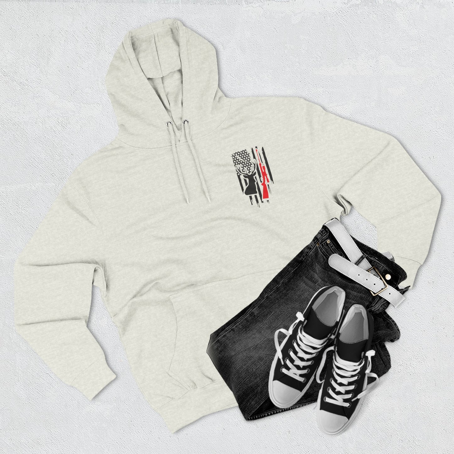 Stylish Three-Panel Fleece Hoodie with Unique Graphic Design for Outdoor Lovers, Winter Apparel, Gift for Him, Casual Wear, Layering [...]