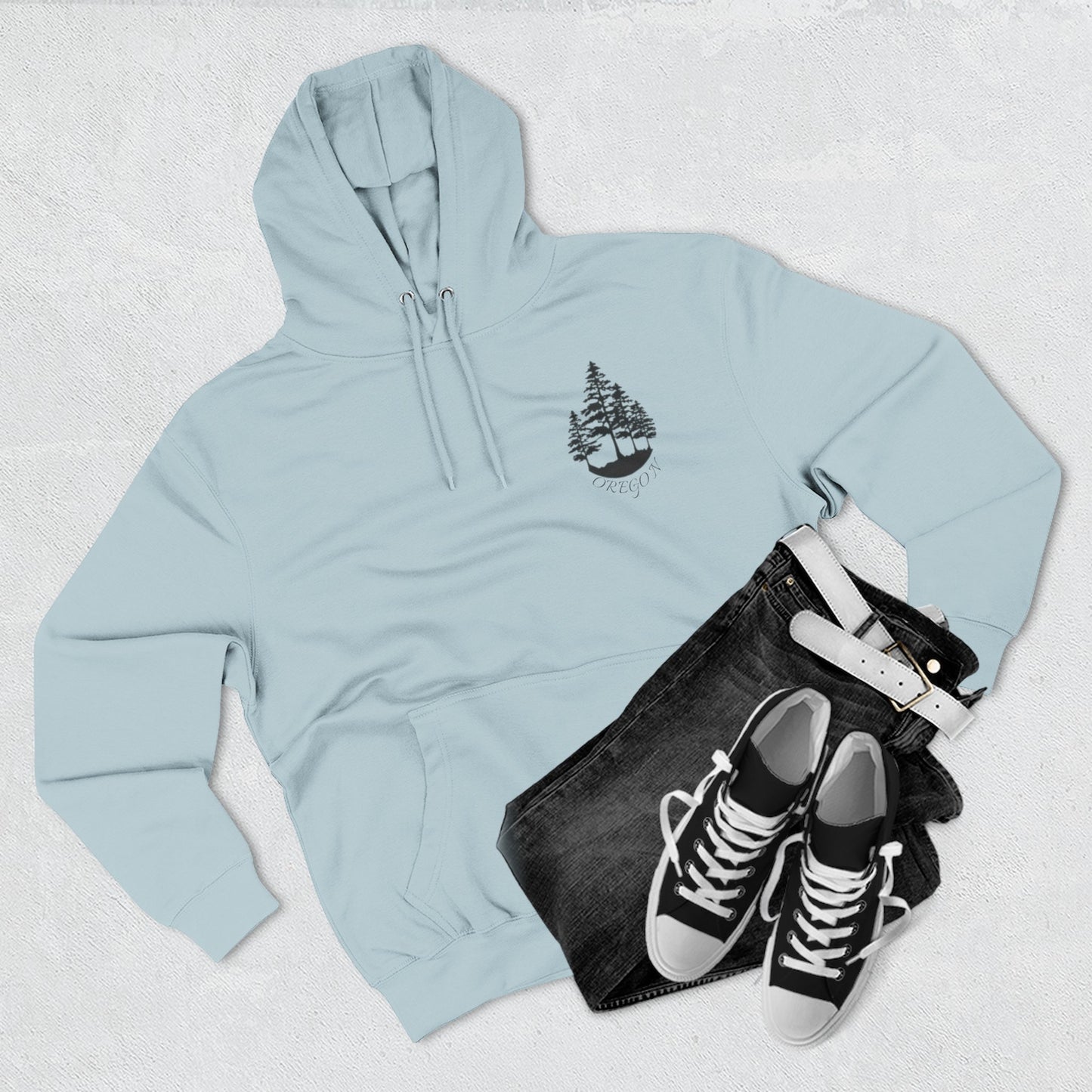 Cozy Wilderness Fleece Hoodie, Pacific Northwest Spirit Wear, Nature Lover Gift, Outdoor Adventure Apparel, Forest-Themed Hoodie